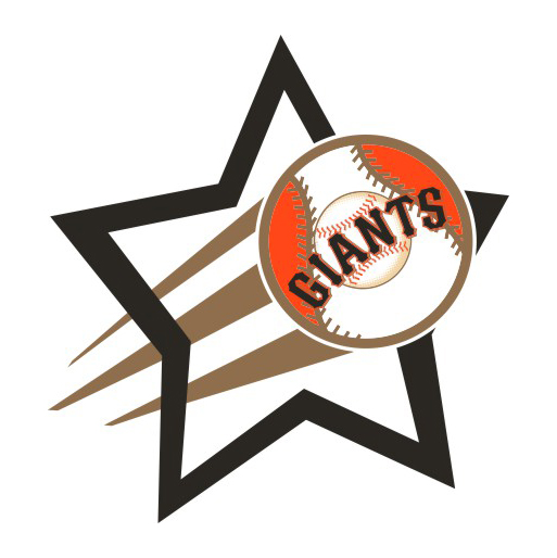 San Francisco Giants Baseball Goal Star logo iron on paper